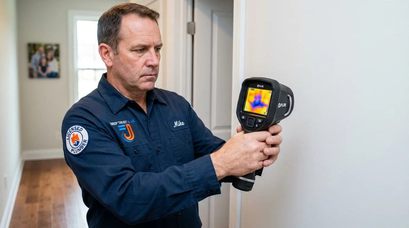 Thermal imaging leak detection by Johns Plumbing LLC in Mallory